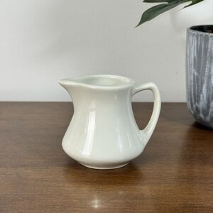 Vintage Hall China Off-White Ceramic Creamer Pitcher Made in USA